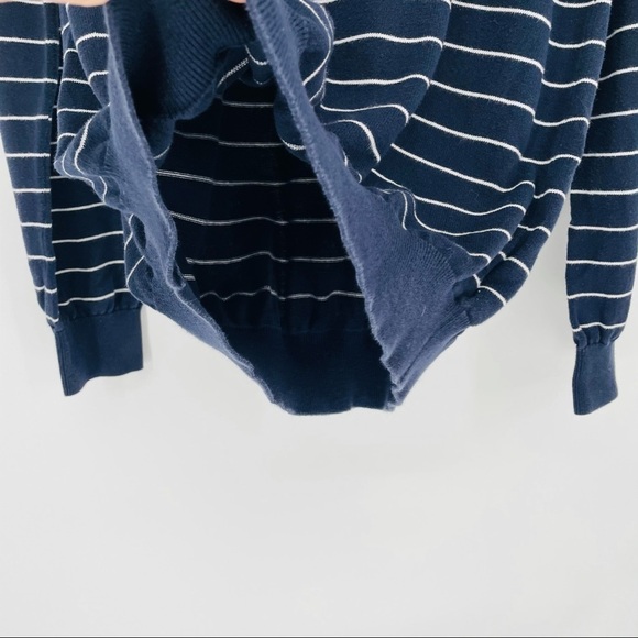 Tommy Hilfiger navy blue stripe  crew neck sweater - Picture 4 of 9